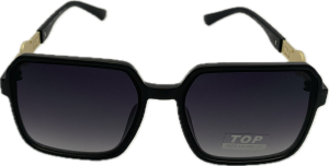 Sieviešu saulesbrilles - TOP - Square - Cat.3 -  UV 400 - 56 - 20 - 137 - Melna