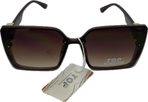 Sieviešu saulesbrilles - Square - Cat.3 UV 400 - TOP - 58-20-137 - Brūna