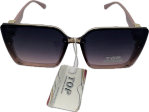 Sieviešu saulesbrilles - Square - Cat.3 UV 400 - TOP - 58-20-137 - Rozā