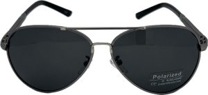 Vīriešu saulesbrilles - Polarizētas - UV 400 - 60 - 14 - 138 - Pelēka