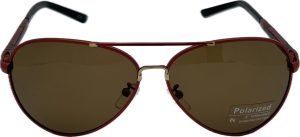 Vīriešu saulesbrilles - Polarizētas - UV 400 - 60 - 14 - 138 - Sarkana