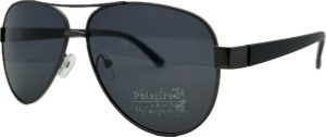Vīriešu saulesbrilles - Polarizētas - UV 400 - 58 - 16 - 124 - Melna