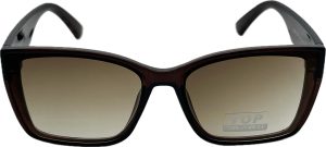Sieviešu saulesbrilles - TOP - Square - Cat.3 -  UV 400 - 62 - 15 - 143 - Brūna