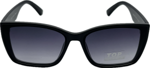 Sieviešu saulesbrilles - TOP - Square - Cat.3 -  UV 400 - 62 - 15 - 143 - Melna