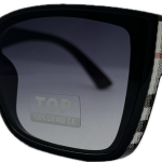 Sieviešu saulesbrilles – TOP – Square – Cat.3 –  UV 400 – 62 – 15 – 143 – Melna