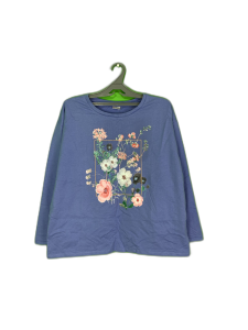 Sieviešu džemperis ar ziediem - Damart - EUR 46 - 48 / UK 14 - 16