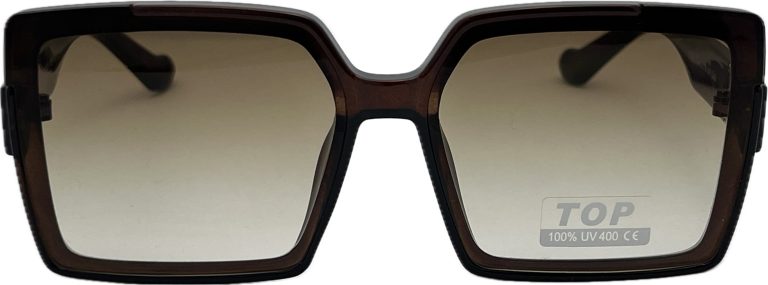 Sieviešu saulesbrilles – Square – Cat.3 UV 400 – TOP – 62 – 15 – 140 – Brūna