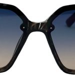 Sieviešu saulesbrilles – Square – Cat.3 UV 400 – TOP – 62 – 14 – 143 – Melna