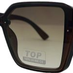 Sieviešu saulesbrilles – Square – Cat.3 UV 400 – TOP – 62 – 14 – 143 – Brūna