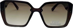 Sieviešu saulesbrilles - Square - Cat.3 UV 400 - TOP - 62 - 14 - 143 - Brūna