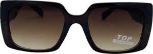 Sieviešu saulesbrilles - Square - Cat.3 UV 400 - TOP - 56 - 17 - 137 - Brūna