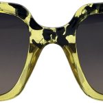 Sieviešu saulesbrilles – Square – Cat.3 UV 400 – TOP – 56 – 17 – 137 – Dzeltena ar melnu