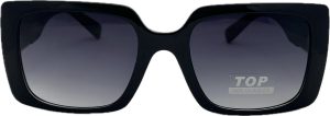 Sieviešu saulesbrilles - Square - Cat.3 UV 400 - TOP - 56 - 17 - 137 - Melna