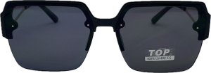 Sieviešu saulesbrilles - Square - Cat.3 UV 400 - TOP - 58 - 20 - 139 - Melna