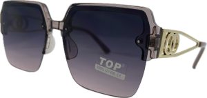 Sieviešu saulesbrilles - Square - Cat.3 UV 400 - TOP - 58 - 20 - 139 - Rozā