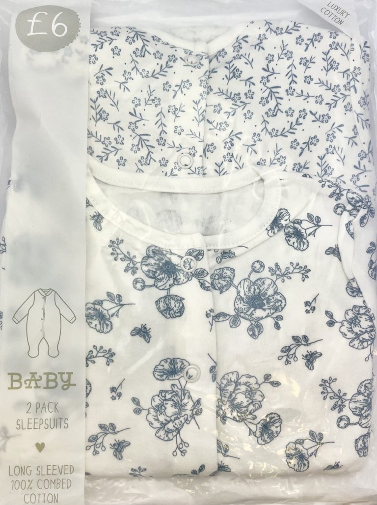 Meiteņu pidžama – Baby – 74-80cm EU – 9-12M UK – Komplekts – 2 gb.