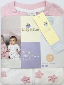 Meiteņu pidžama - Lily&Dan - 6-12 mēn. - Komplekts - 2 gb.