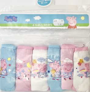 Meiteņu apakšveļa - Peppa Pig - 92cm EU - 18-23M UK