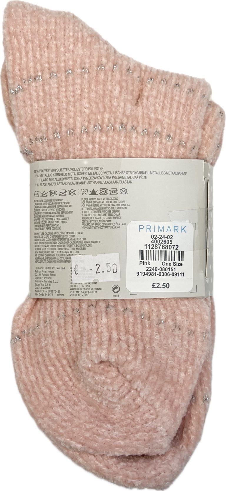 Sieviešu zeķes – Primark – EU 37-42 – UK 4-8 – 2 gb.