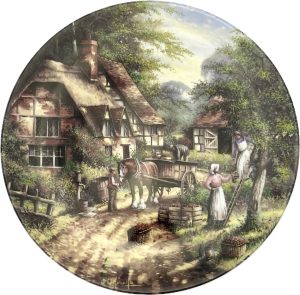 Dekoratīvs šķīvis - Wedgwood - The Apple Pickers