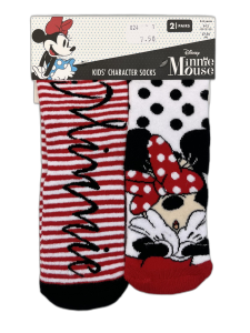 Meiteņu zeķes - Disney - Minnie Mouse - 4-6 gadi - EU 27-30 - 2 gb.